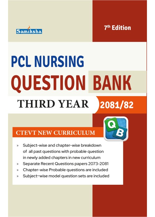 PCL Nursing Questions Bank Third Year with CTEVT Curriculum